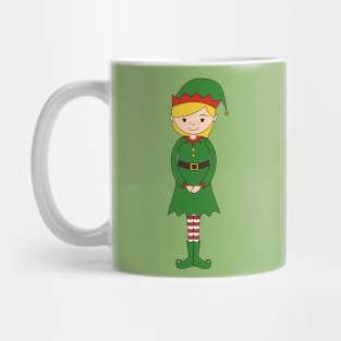 Christmas Elf Girl Digital Art | Christmas Special | illusima Mug